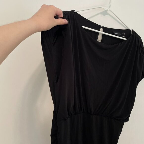 TORRID 2 Plus Size Mini Studio Knit Ruched Dress Black Blouson Sheath Sexy Party - Picture 7 of 15